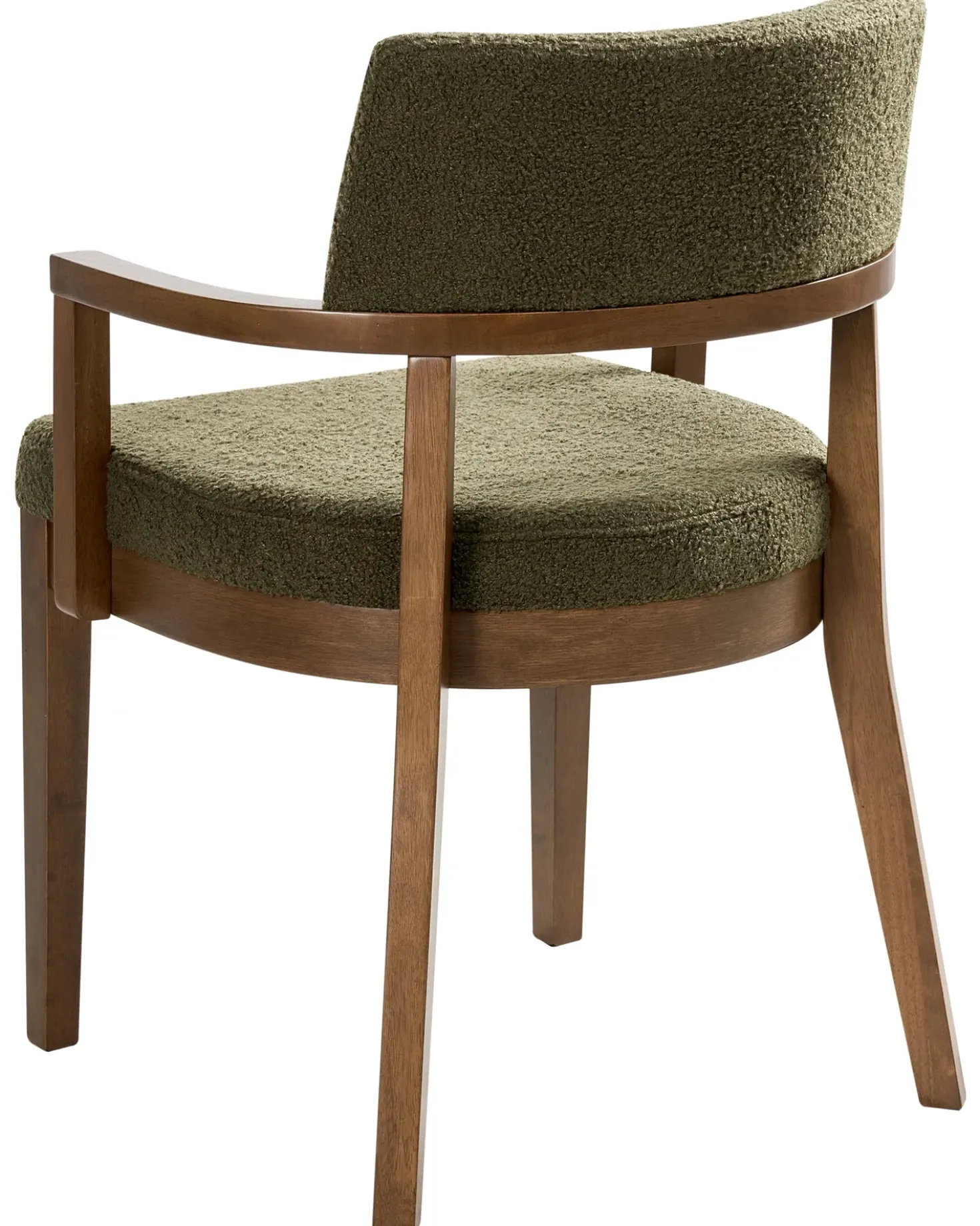 Set di 2 sedie da pranzo DALBO Bouclé Marrone/Verde