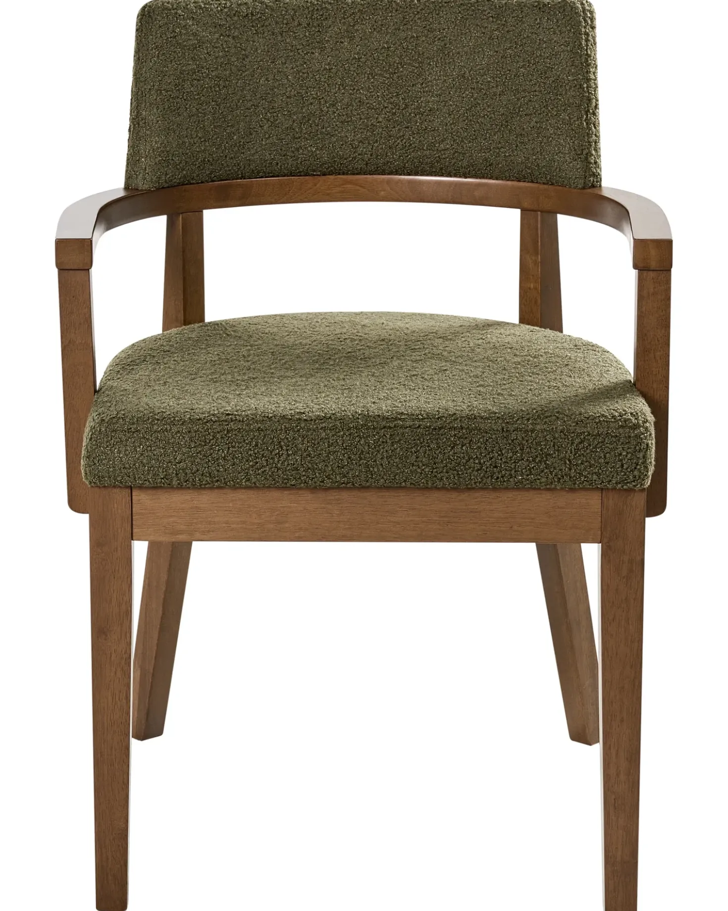 Set di 2 sedie da pranzo DALBO Bouclé Marrone/Verde