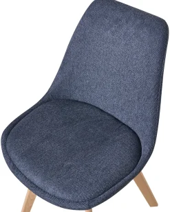 Set di 2 sedie da pranzo DAKOTA II Tessuto Blu scuro