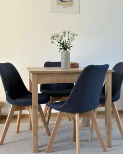 Set di 2 sedie da pranzo DAKOTA II Tessuto Blu scuro