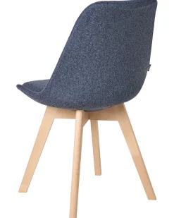 Set di 2 sedie da pranzo DAKOTA II Tessuto Blu scuro