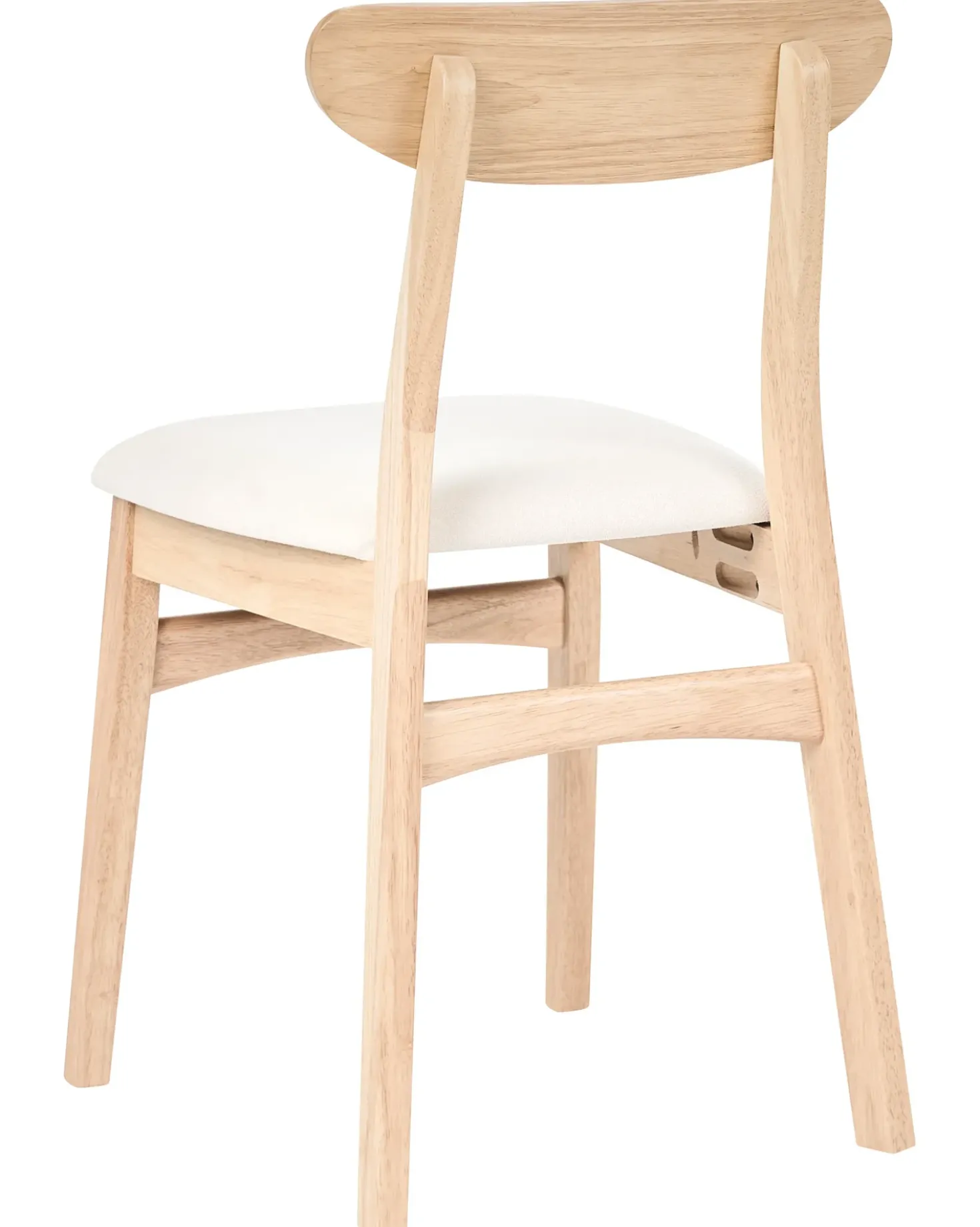 Set di 2 sedie da pranzo DOYLE Legno Marrone chiaro/Beige chiaro