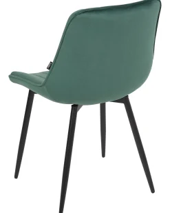 Set di 2 sedie da pranzo DUBROVNIK Velluto Verde smeraldo