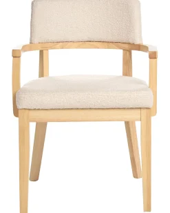 Set di 2 sedie da pranzo DALBO Bouclé Marrone chiaro/Beige