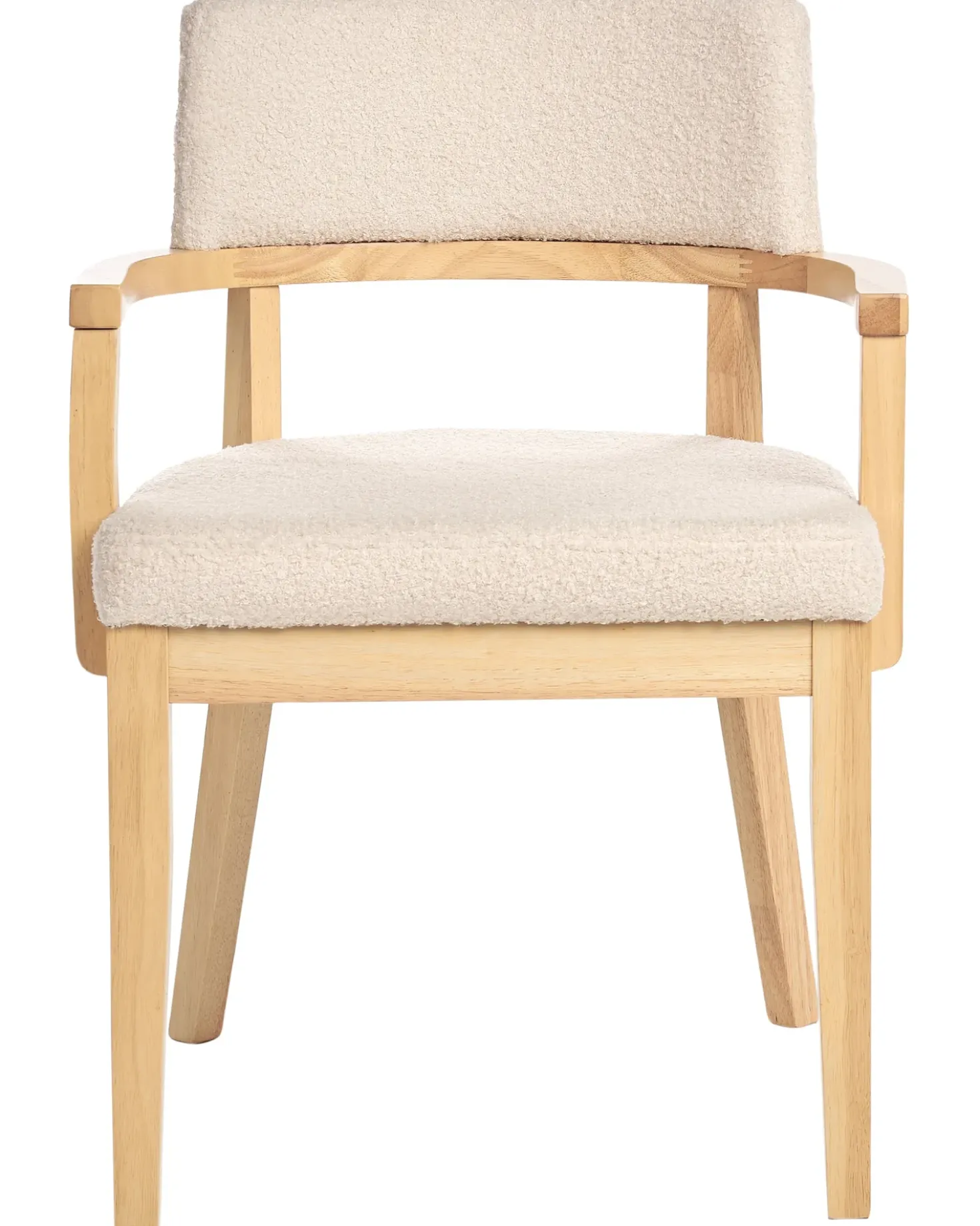 Set di 2 sedie da pranzo DALBO Bouclé Marrone chiaro/Beige