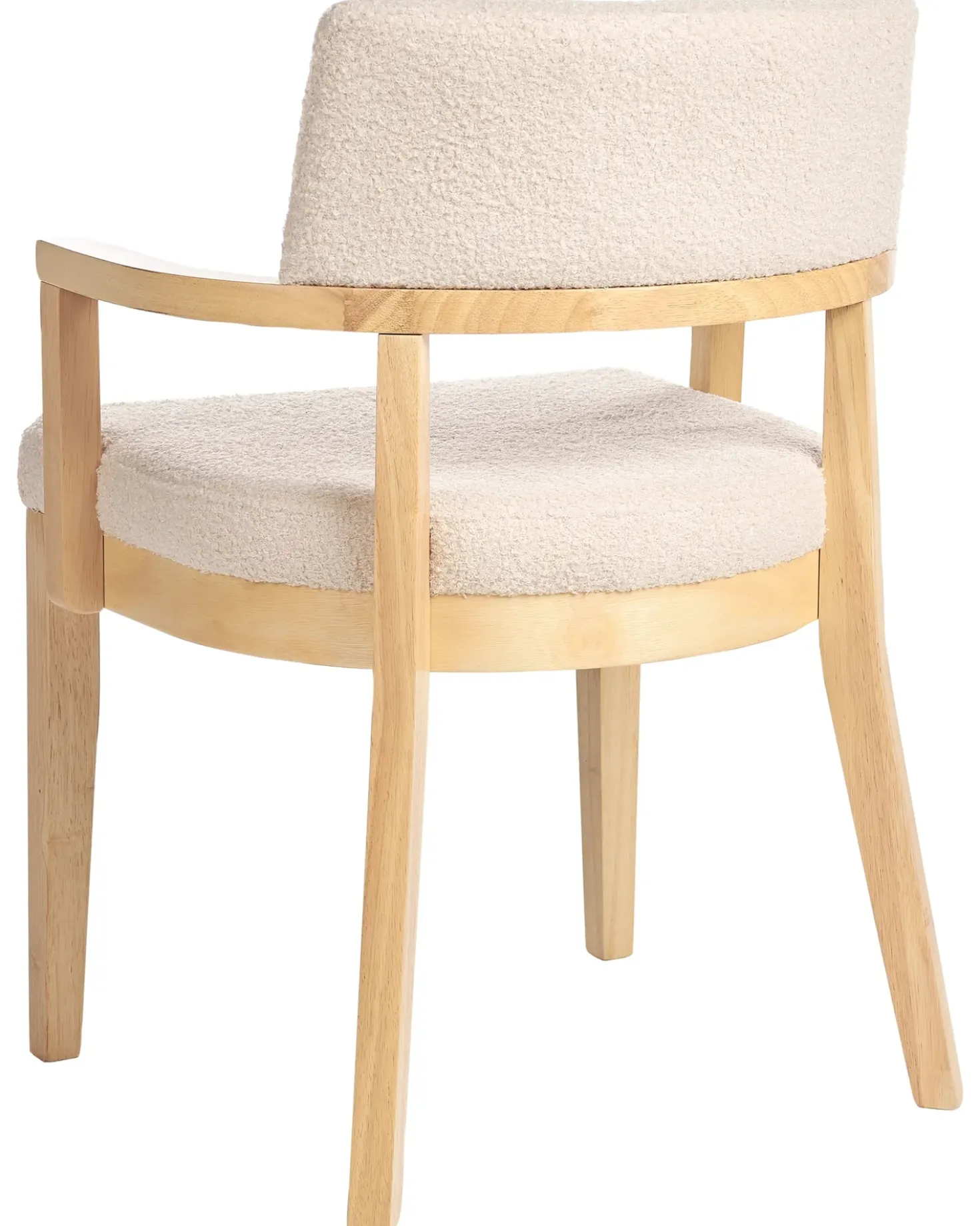 Set di 2 sedie da pranzo DALBO Bouclé Marrone chiaro/Beige
