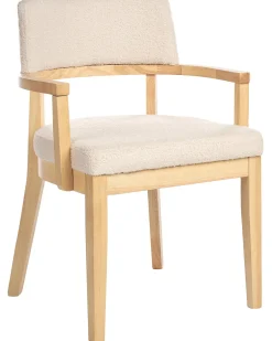 Set di 2 sedie da pranzo DALBO Bouclé Marrone chiaro/Beige