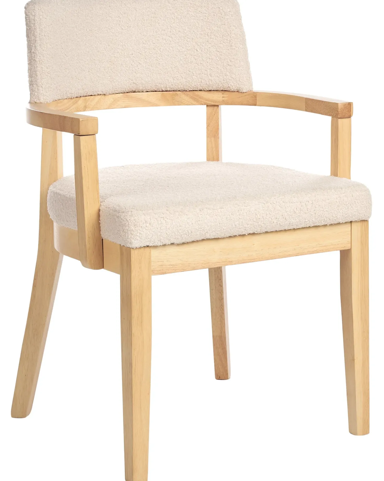 Set di 2 sedie da pranzo DALBO Bouclé Marrone chiaro/Beige
