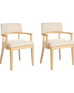 Set di 2 sedie da pranzo DALBO Bouclé Marrone chiaro/Beige