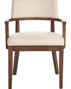 Set di 2 sedie da pranzo DALBO Bouclé Marrone/Beige chiaro