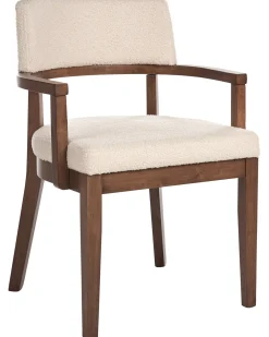 Set di 2 sedie da pranzo DALBO Bouclé Marrone/Beige chiaro