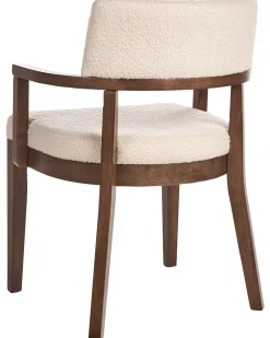 Set di 2 sedie da pranzo DALBO Bouclé Marrone/Beige chiaro