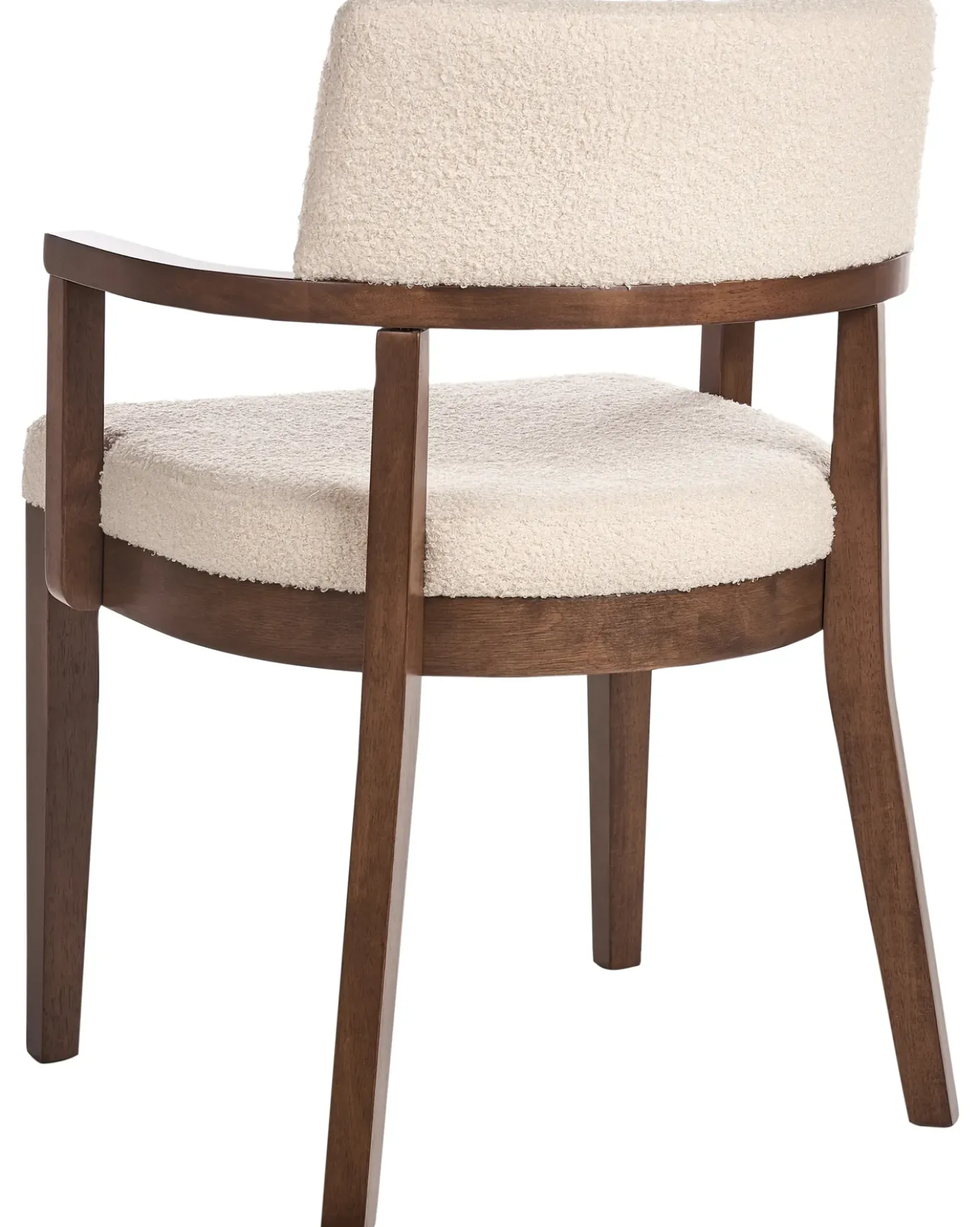 Set di 2 sedie da pranzo DALBO Bouclé Marrone/Beige chiaro