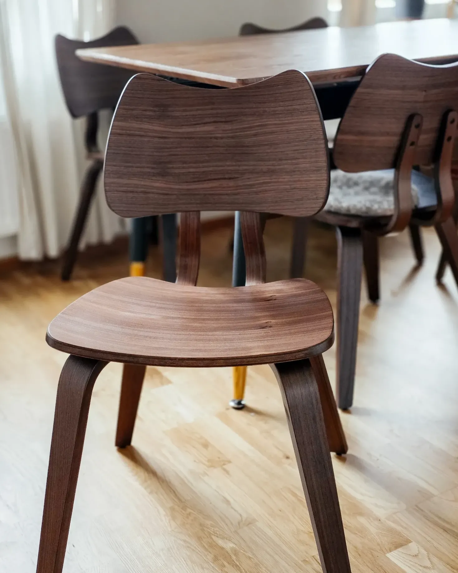 Set di 2 sedie da pranzo DIANA Legno Marrone