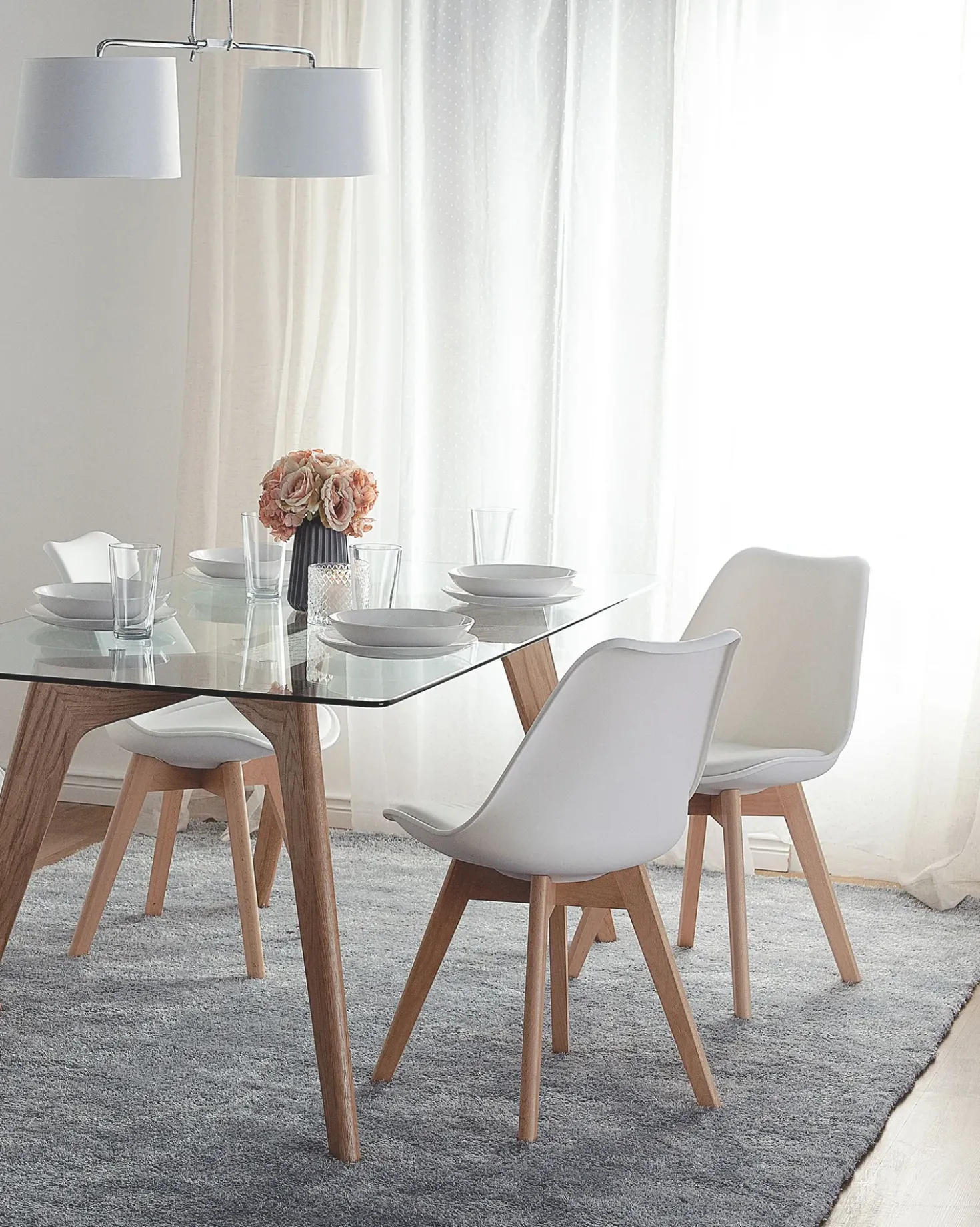Set di 2 sedie da pranzo DAKOTA II Bianco