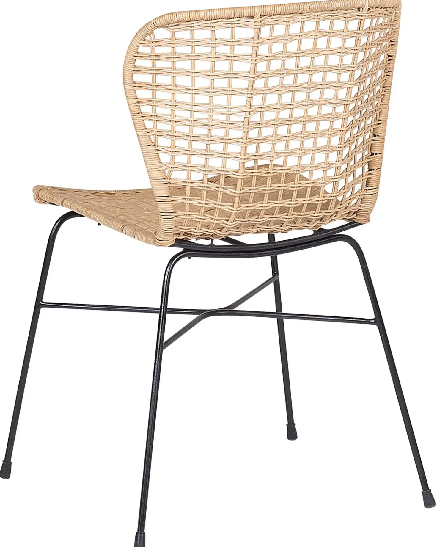 Set di 2 sedie da pranzo ELFROS Rattan Naturale