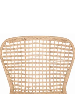 Set di 2 sedie da pranzo ELFROS Rattan Naturale