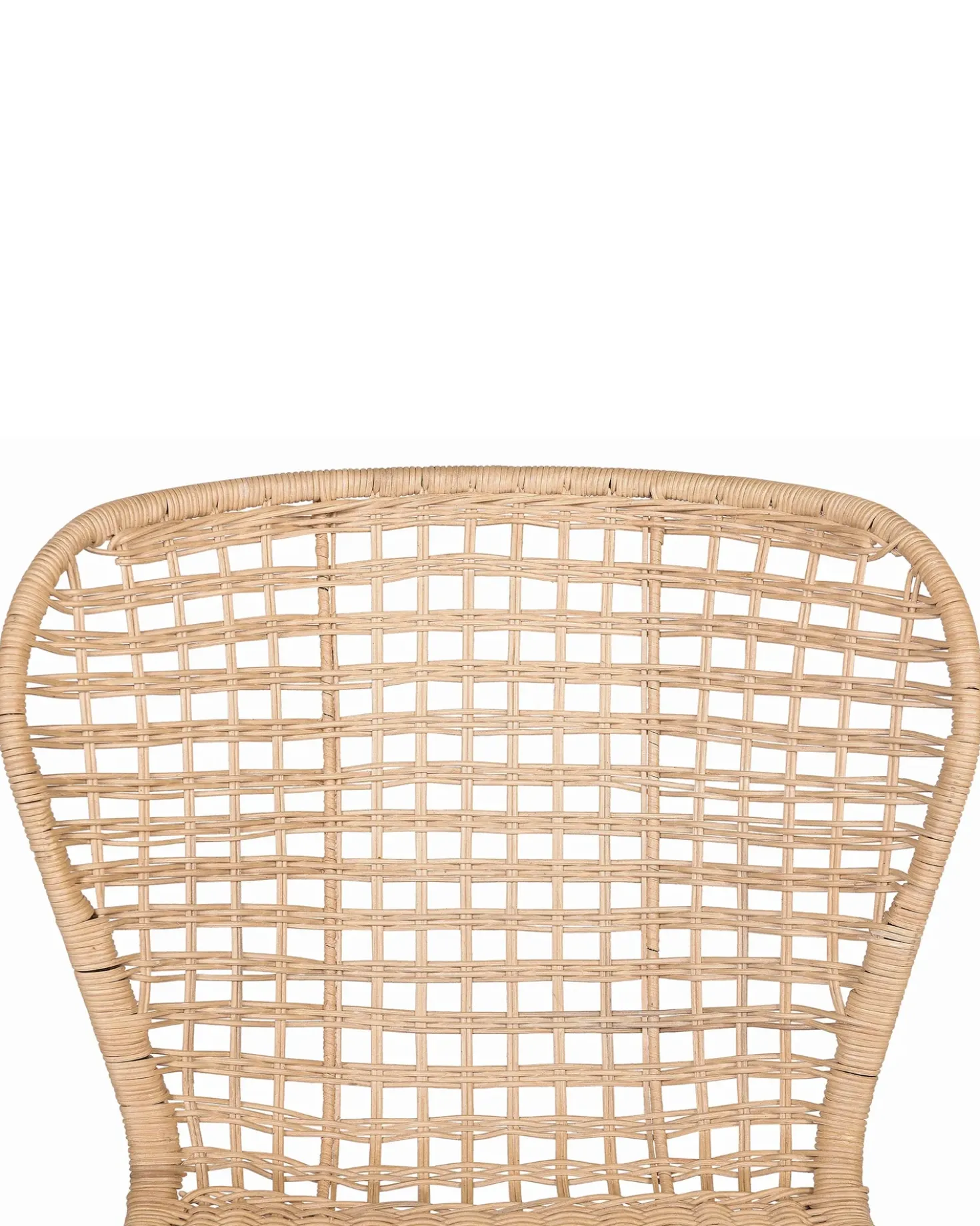 Set di 2 sedie da pranzo ELFROS Rattan Naturale