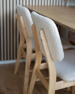 Set di 2 sedie da pranzo ELAINE Bouclé Marrone chiaro/Beige