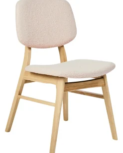 Set di 2 sedie da pranzo ELAINE Bouclé Marrone chiaro/Beige