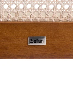 Set di 2 sedie da pranzo EDINA Tessuto Marrone/Beige