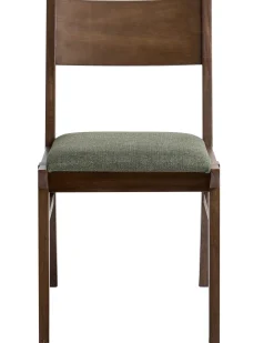 Set di 2 sedie da pranzo ENOLA Legno Verde scuro/Marrone