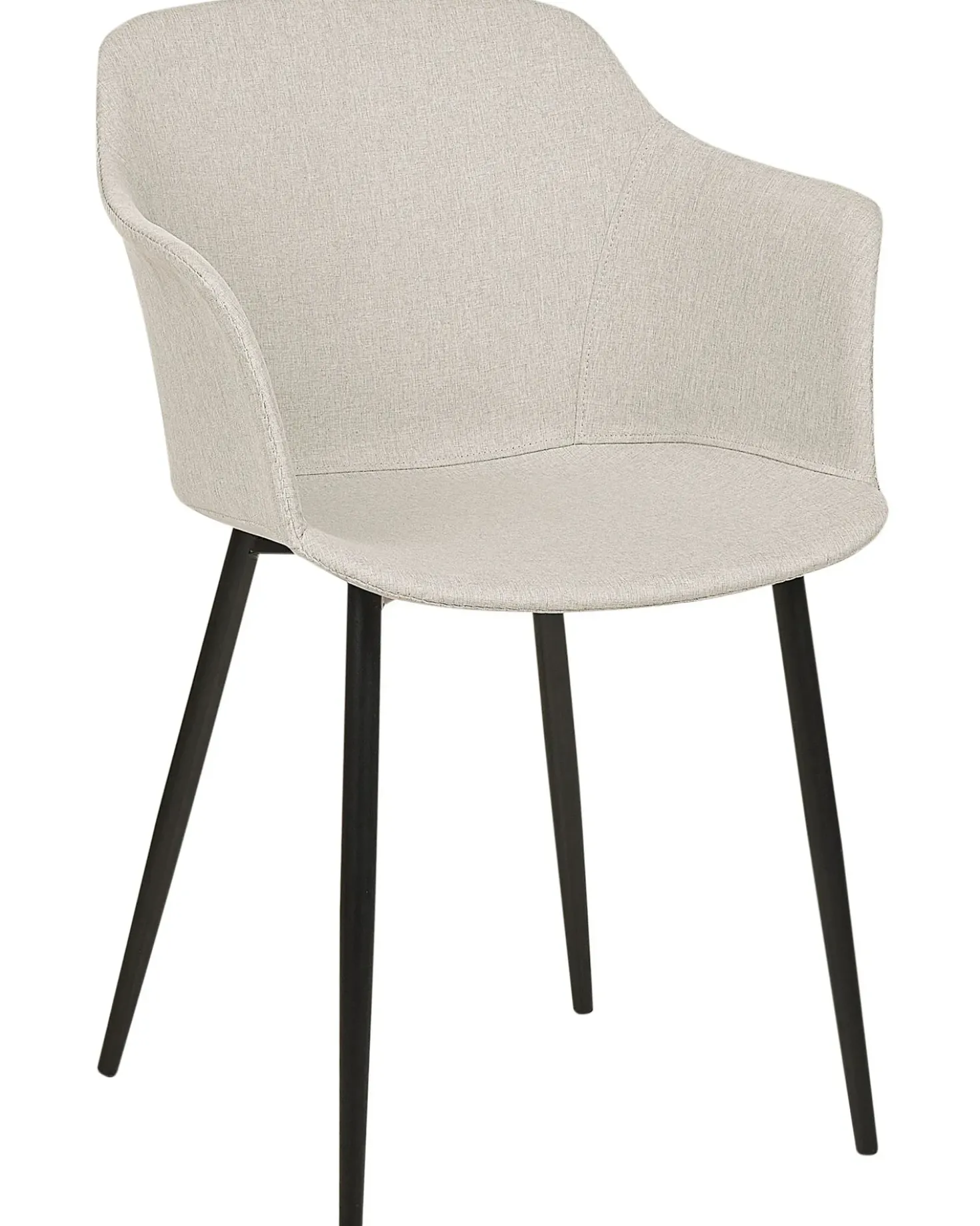 Set di 2 sedie da pranzo ELIM Tessuto Beige chiaro