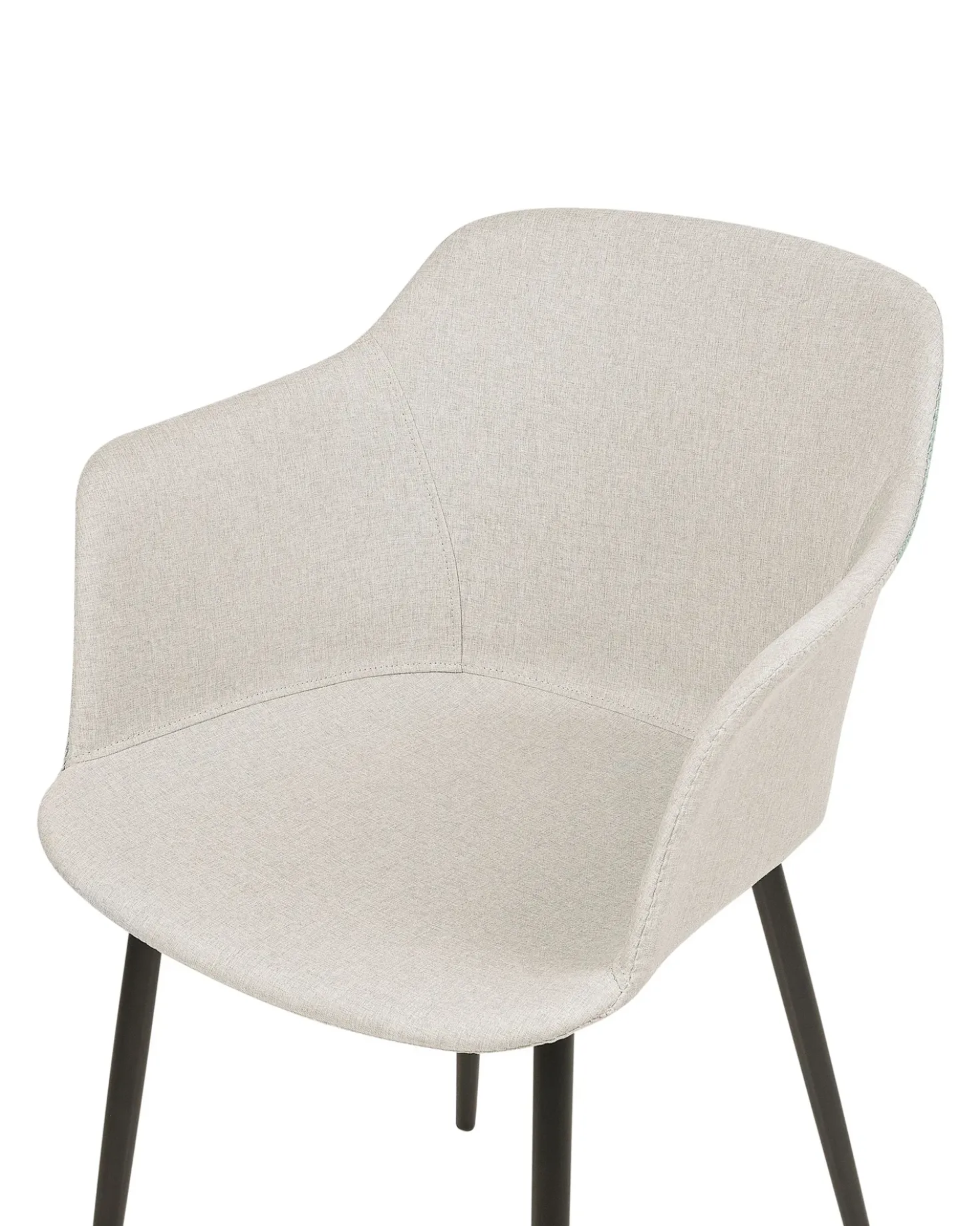 Set di 2 sedie da pranzo ELIM Tessuto Beige chiaro