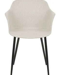 Set di 2 sedie da pranzo ELIM Tessuto Beige chiaro