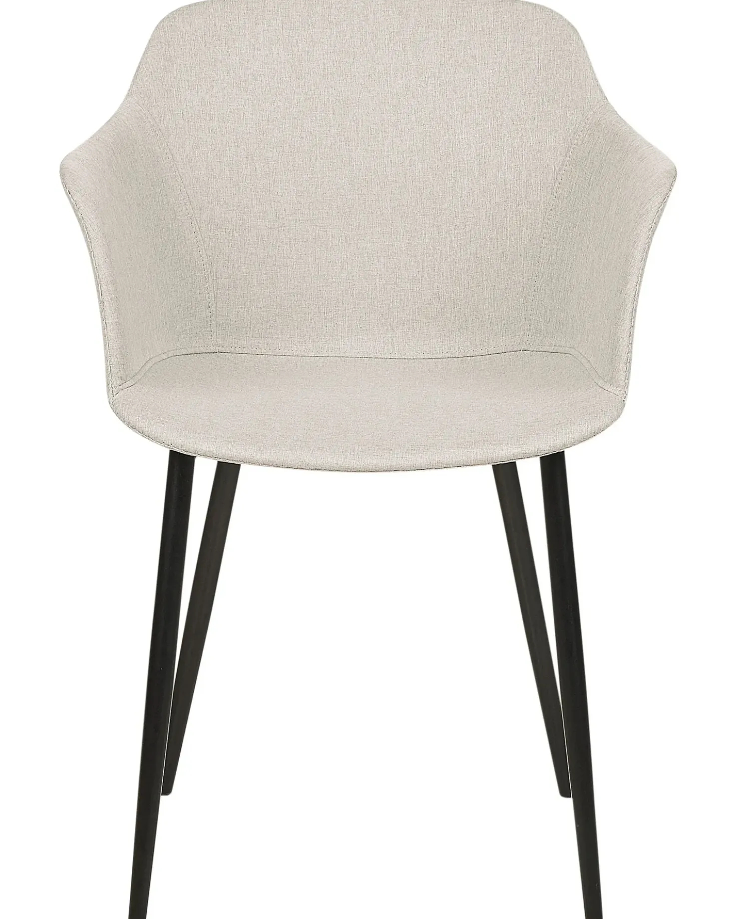 Set di 2 sedie da pranzo ELIM Tessuto Beige chiaro