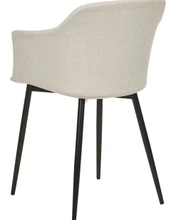 Set di 2 sedie da pranzo ELIM Tessuto Beige chiaro