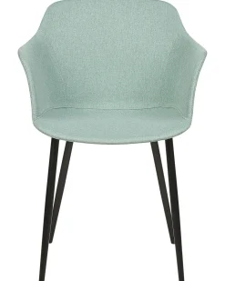 Set di 2 sedie da pranzo ELIM Tessuto Verde menta