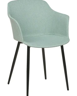 Set di 2 sedie da pranzo ELIM Tessuto Verde menta