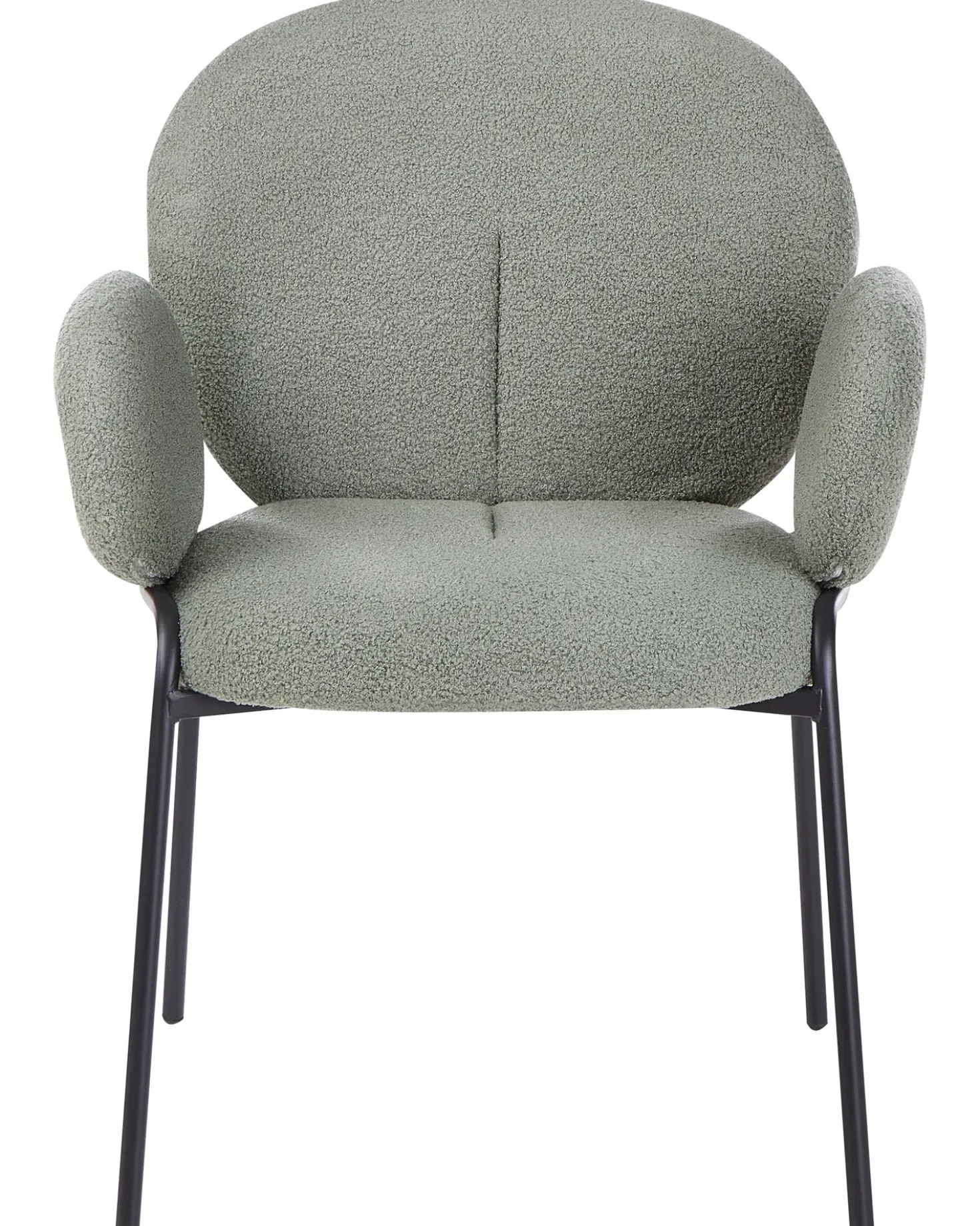 Set di 2 sedie da pranzo ELY Bouclé Verde chiaro
