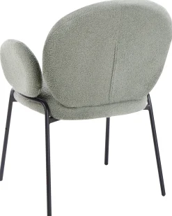Set di 2 sedie da pranzo ELY Bouclé Verde chiaro