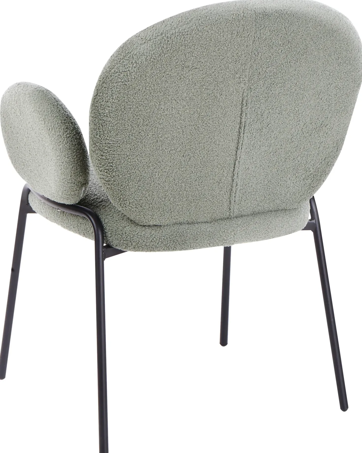 Set di 2 sedie da pranzo ELY Bouclé Verde chiaro