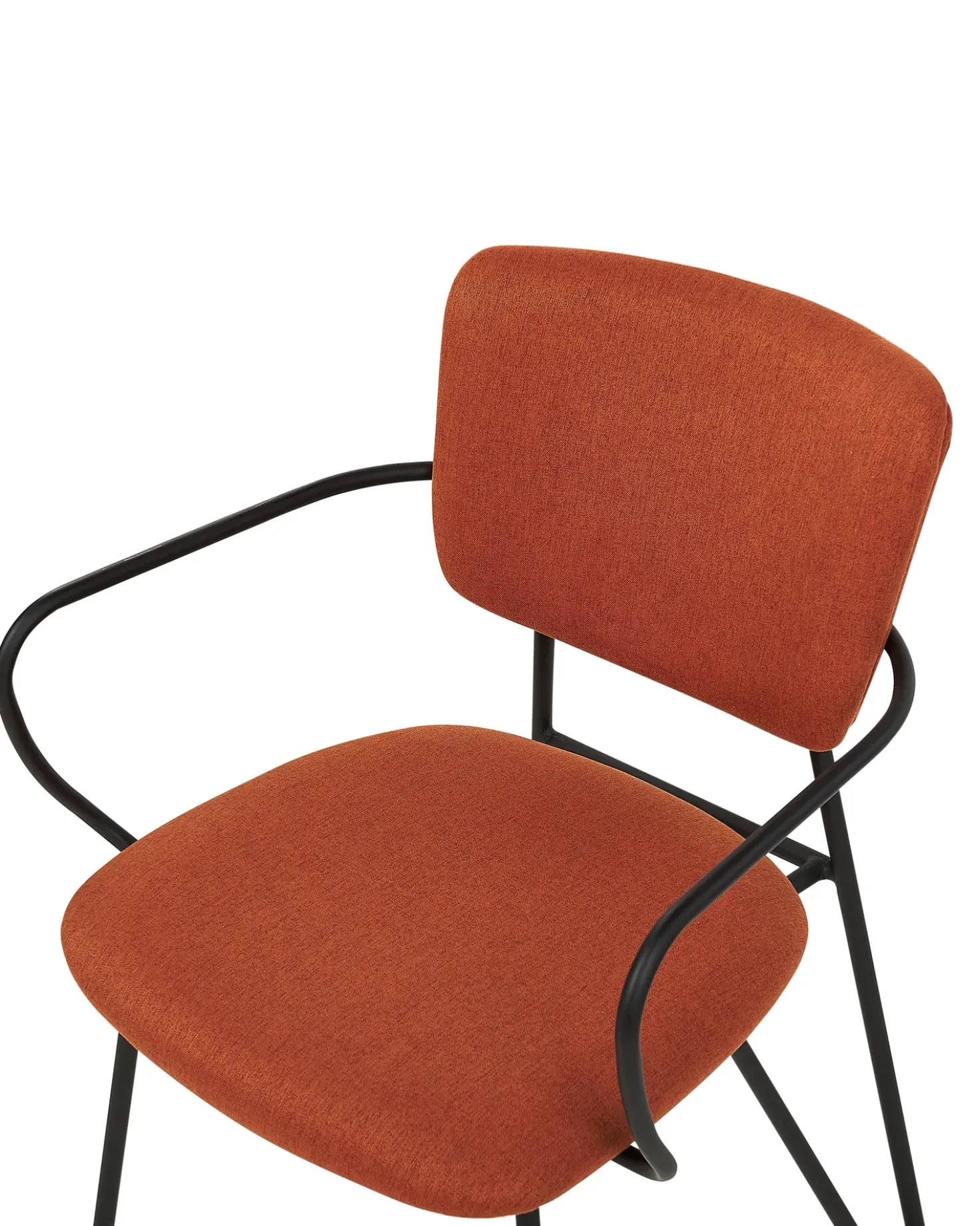 Set di 2 sedie da pranzo ELKO Tessuto Arancione