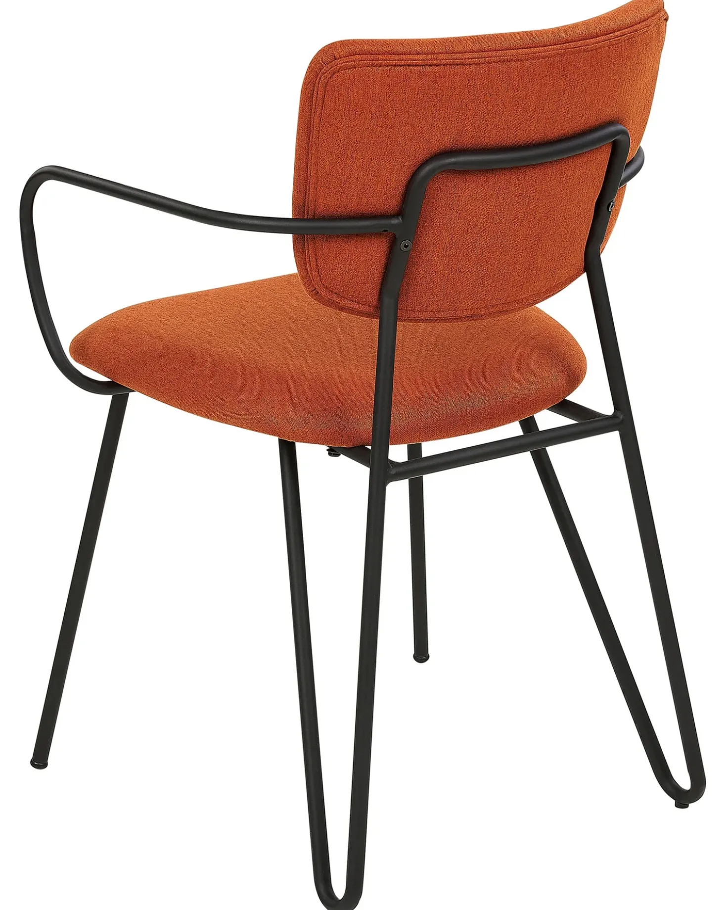 Set di 2 sedie da pranzo ELKO Tessuto Arancione