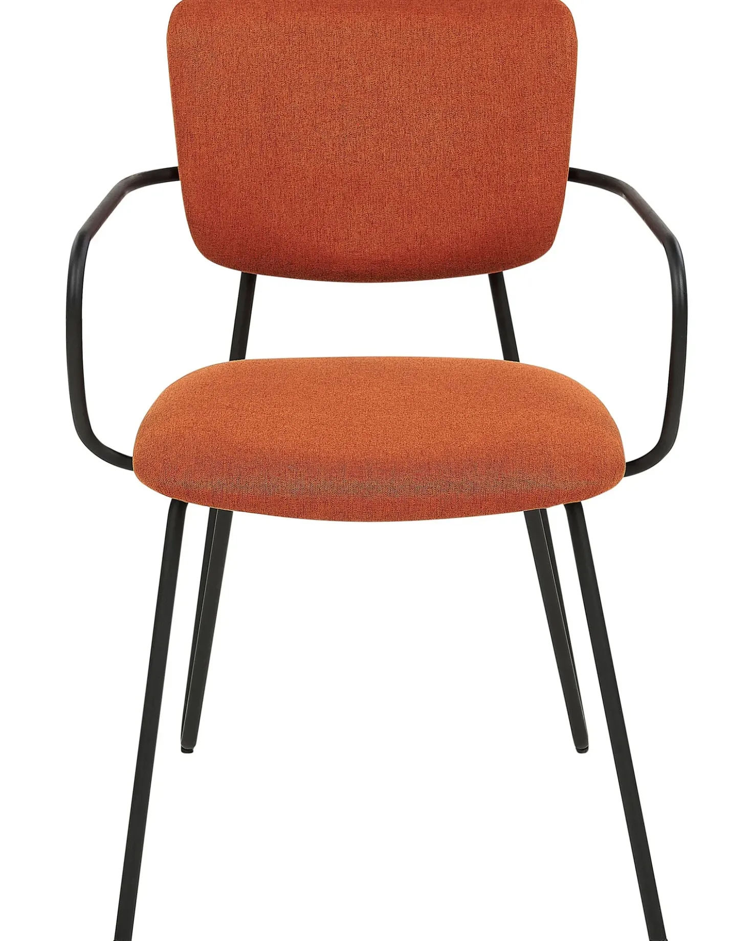 Set di 2 sedie da pranzo ELKO Tessuto Arancione