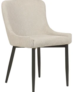 Set di 2 sedie da pranzo EVERLY Tessuto Beige chiaro