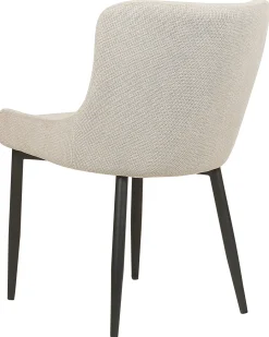 Set di 2 sedie da pranzo EVERLY Tessuto Beige chiaro