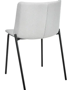 Set di 2 sedie da pranzo ESBON Tessuto Grigio chiaro