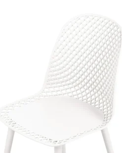 Set di 4 sedie da pranzo EMORY Bianco