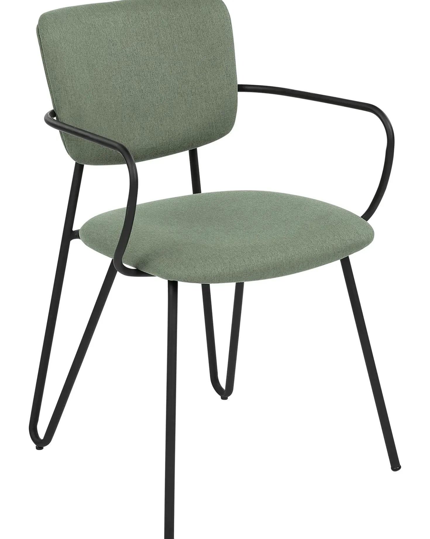 Set di 2 sedie da pranzo ELKO Tessuto Verde scuro