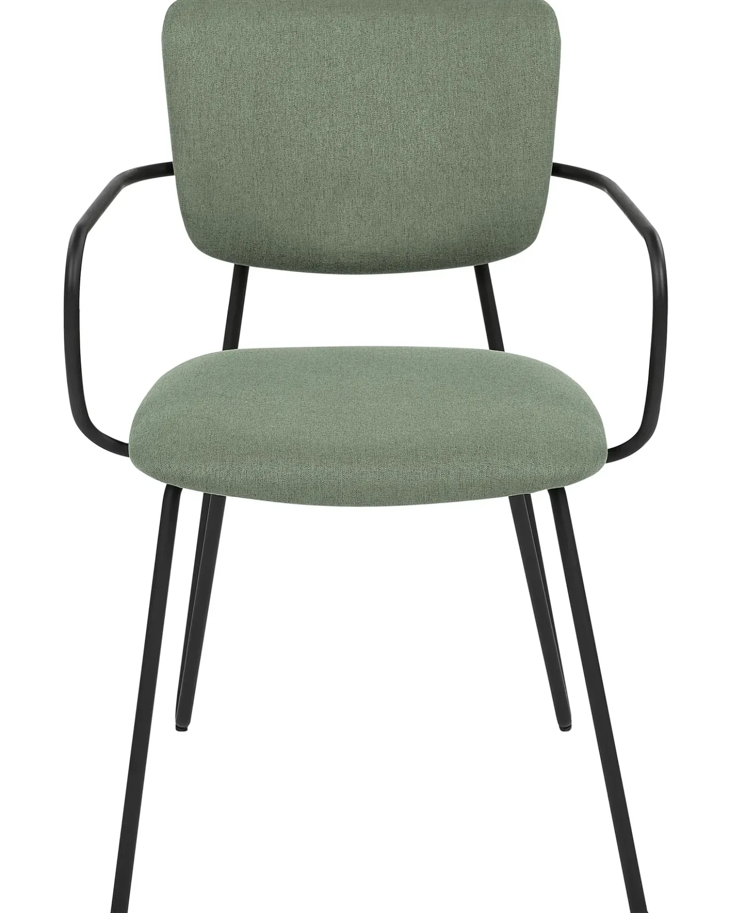 Set di 2 sedie da pranzo ELKO Tessuto Verde scuro