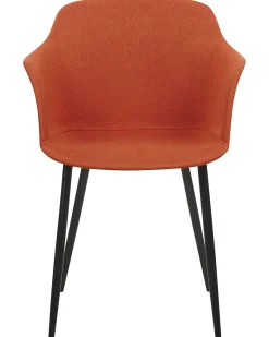 Set di 2 sedie da pranzo ELIM Tessuto Arancione