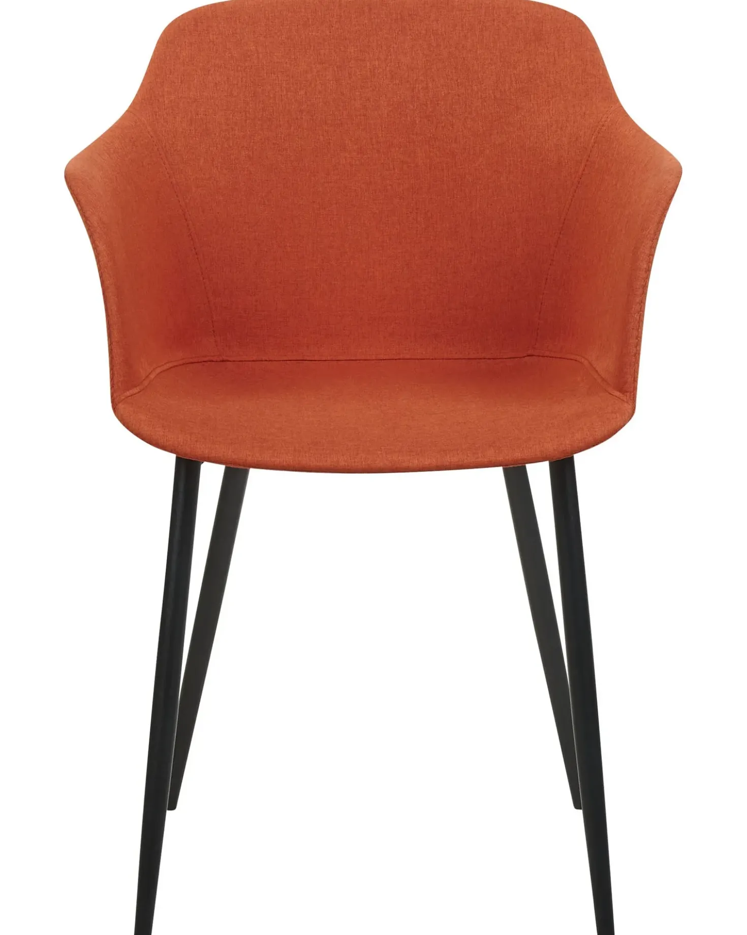Set di 2 sedie da pranzo ELIM Tessuto Arancione