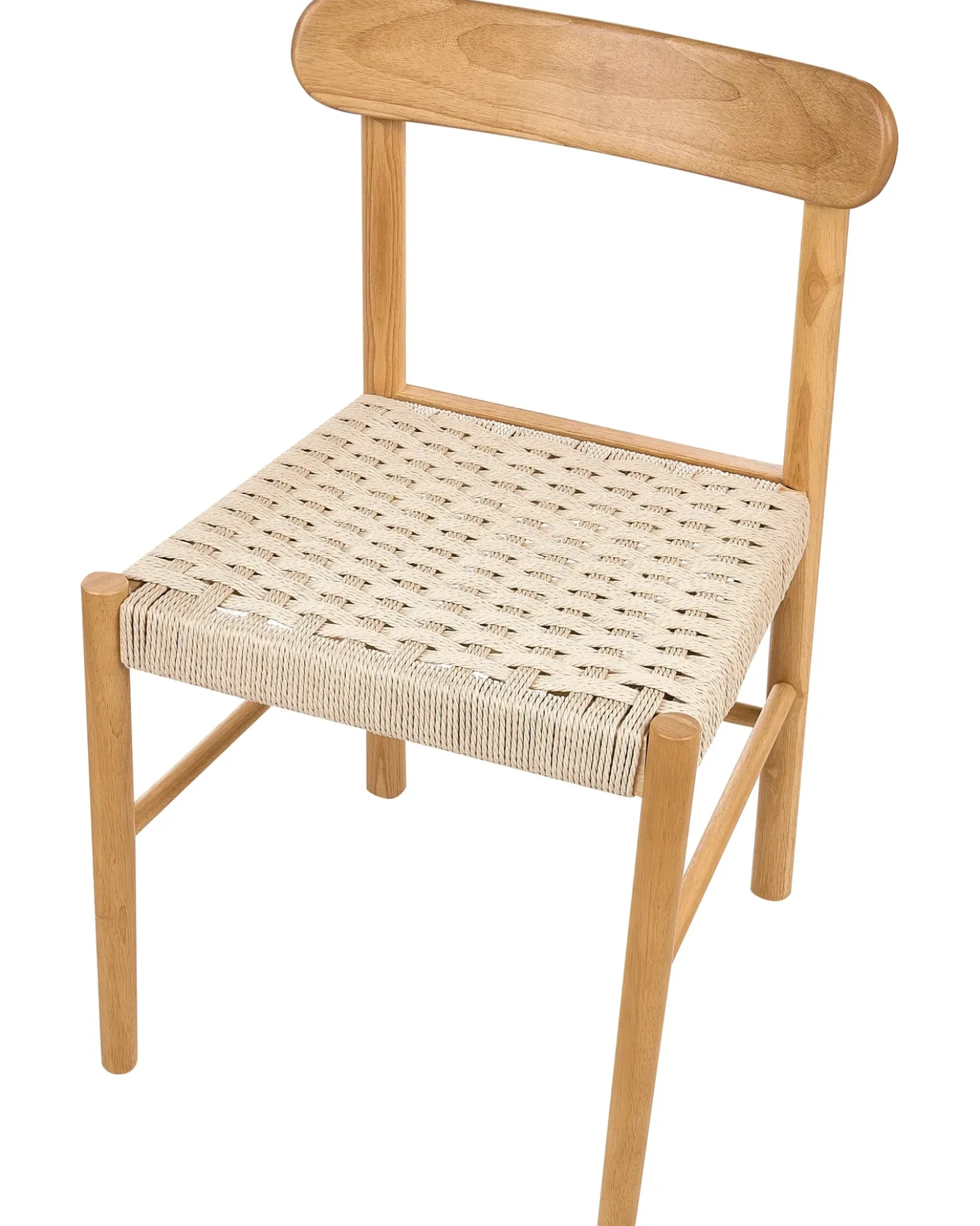 Set di 2 sedie da pranzo EAGAN Legno Marrone chiaro/Beige