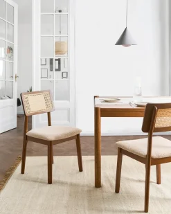 Set di 2 sedie da pranzo EMBAR Legno Marrone