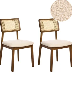 Set di 2 sedie da pranzo EMBAR Legno Marrone